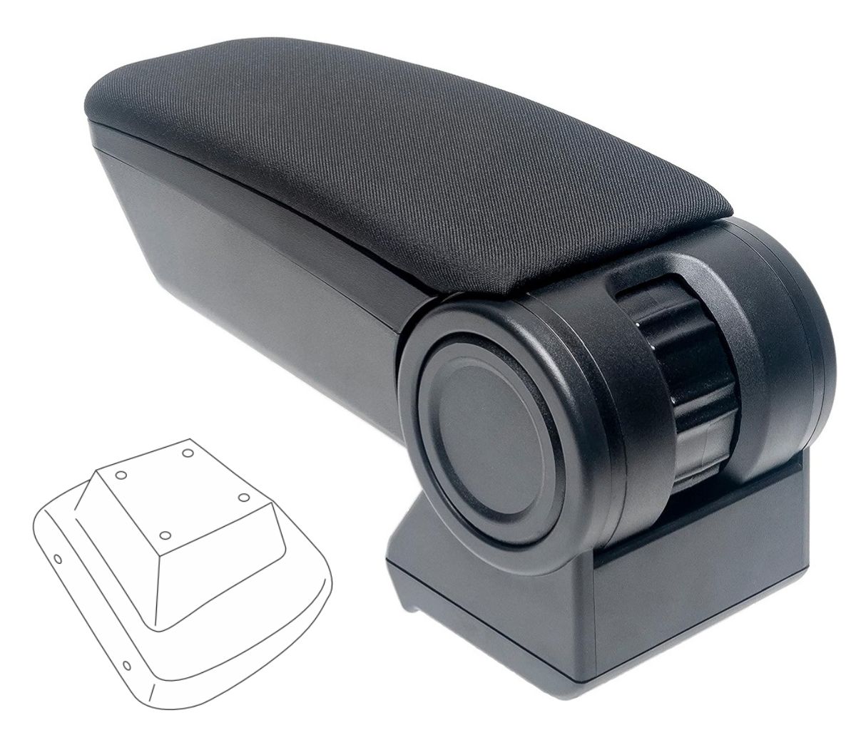 Loketní opěrka Armster 3, Nissan Micra K14, 2017- , tkanina