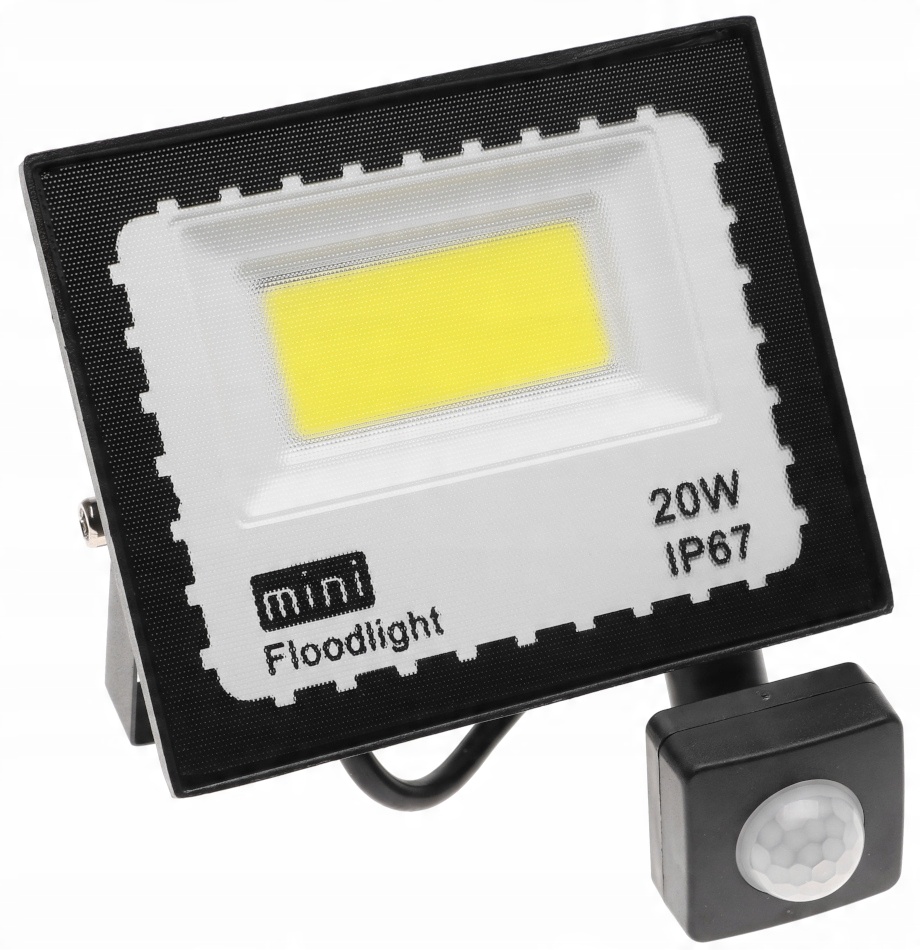 

Halogen Naświetlacz Lampa Led z Czujnik Ruchu 20W