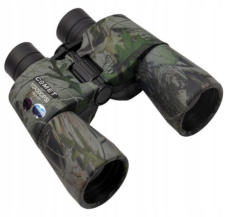Lornetka Comet 10x50 Dps i Fmc Camo 071C kamuflarz turystyczna myśliwska