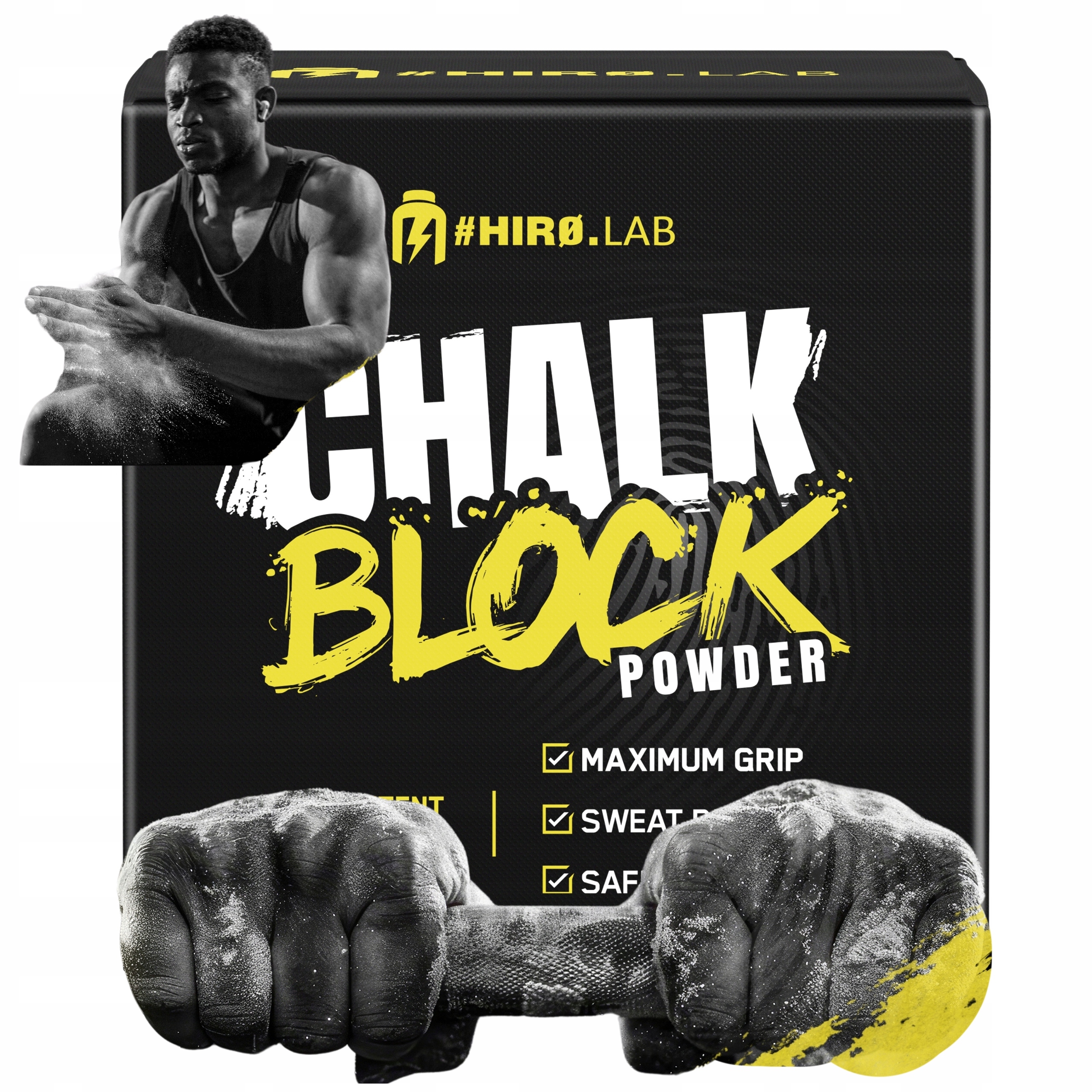 Magnezja Kostka Chalk Block 56g Crossfit Wspinaczka Siłownia Hiro