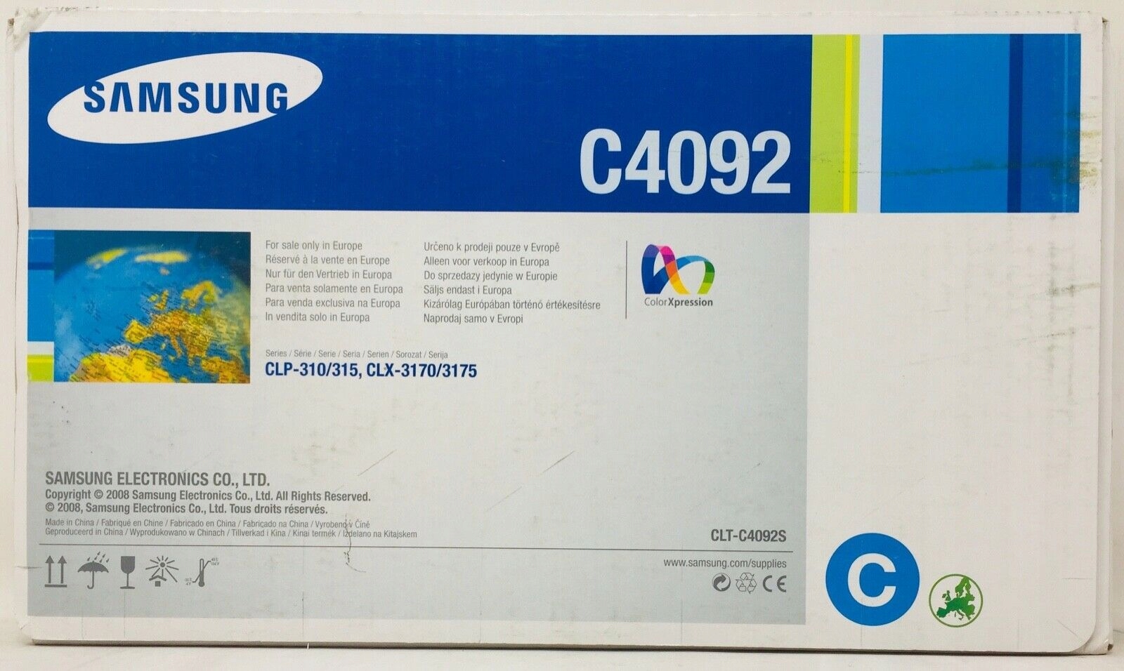 Toner SAMSUNG ORYGINALNY CYAN C4092S CLT-C4092S