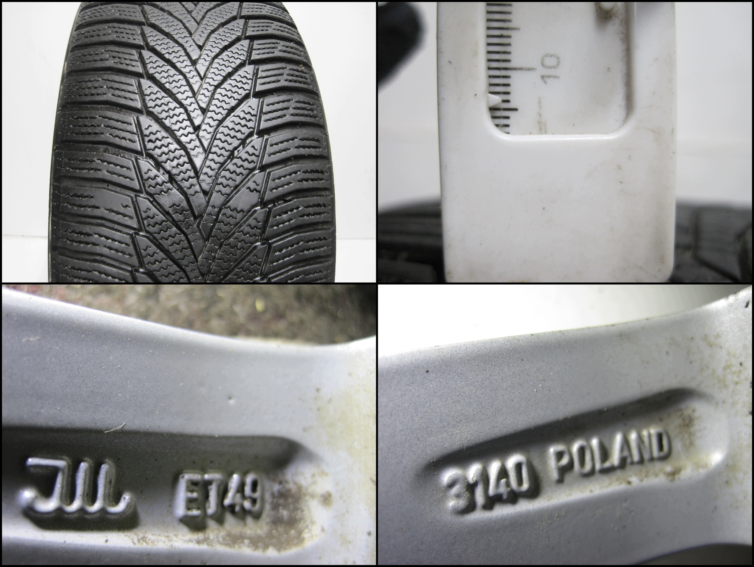 wheels discs tyres VW Golf 7 VII 5G0 R17 M+S 6MM