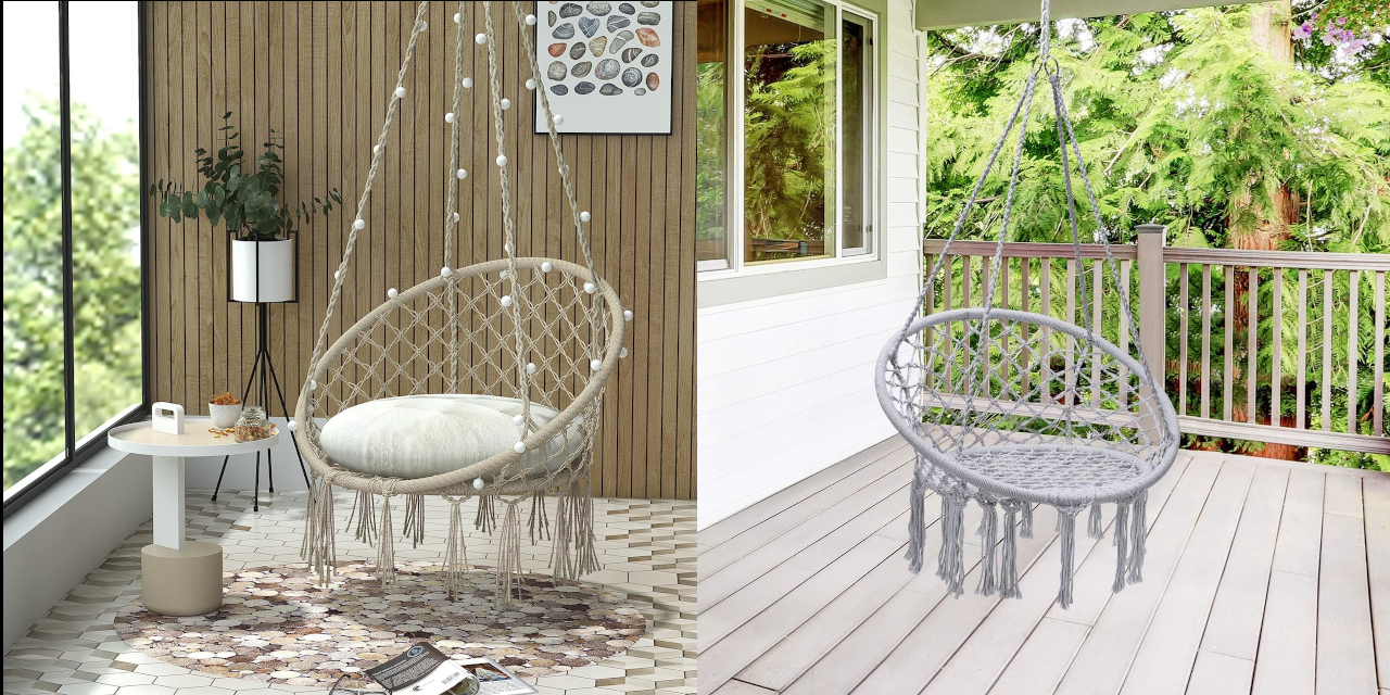 HUŚTAWKA OGRODOWA BOCIANIE GNIAZDO FOTEL WISZĄCY DO POKOJU/OGRODU Szerokość produktu 80 cm