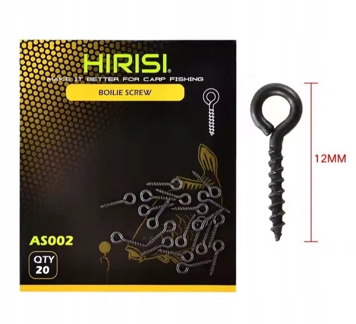 Wkręt do przynęt 12 mm 20 sztuk