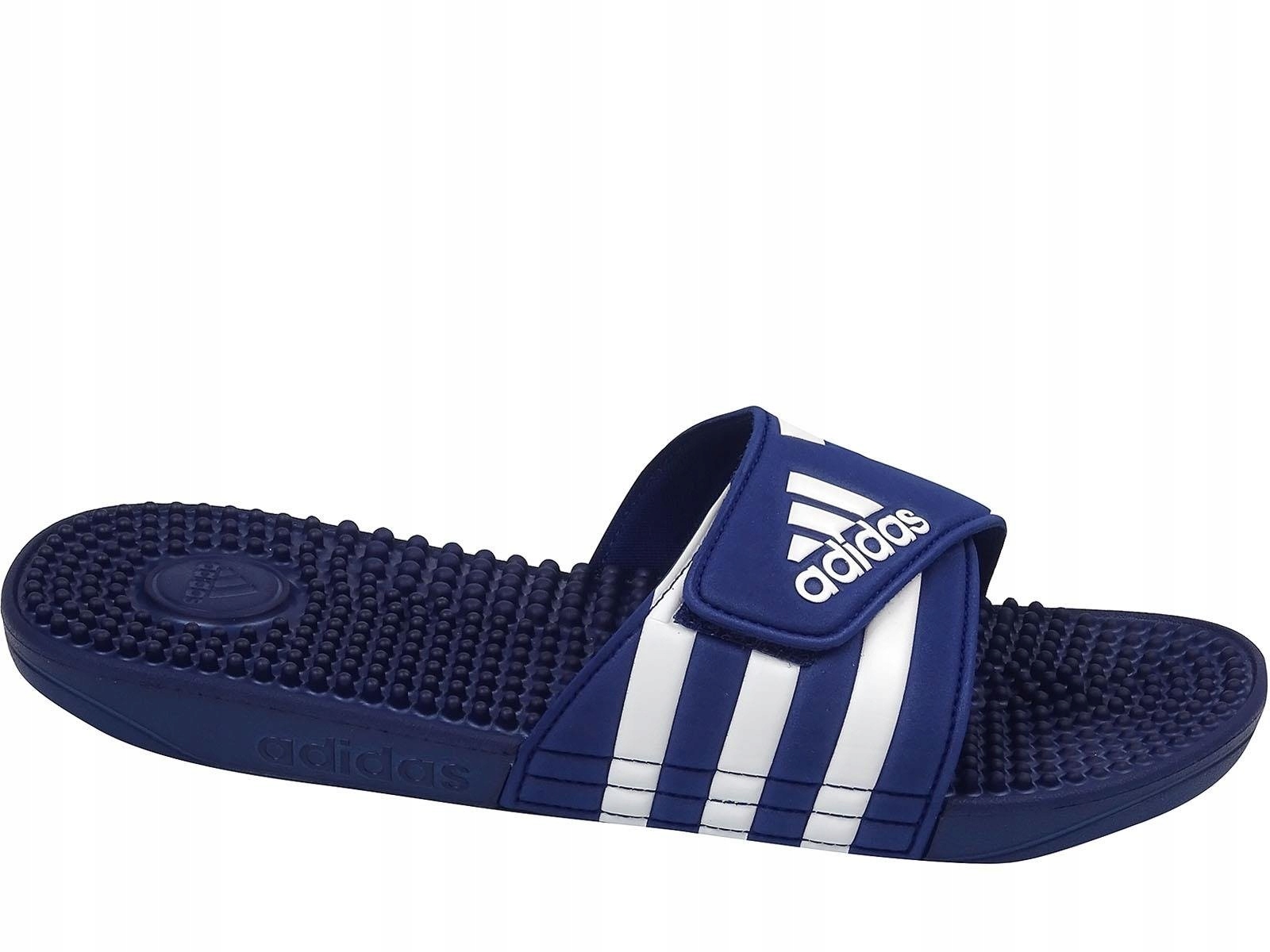 ADIDAS ADISSAGE F35579 KLAPKI BASENOWE RZEP GRANAT Oryginalne opakowanie producenta pudełko