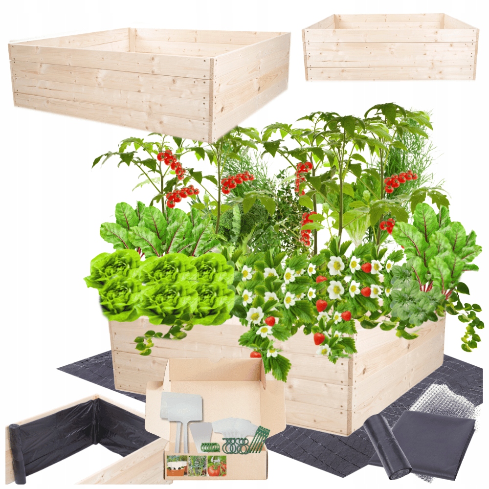 Vyvýšený záhon zeleninový záhon box inspekt kvetináč impregnát 36x120x120