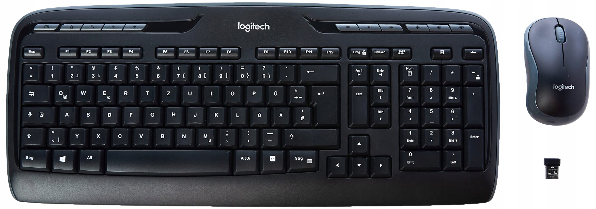 Klawiatura Bezprzewodowa Myszka Logitech MK330 Qwertz Układ Niemiecki
