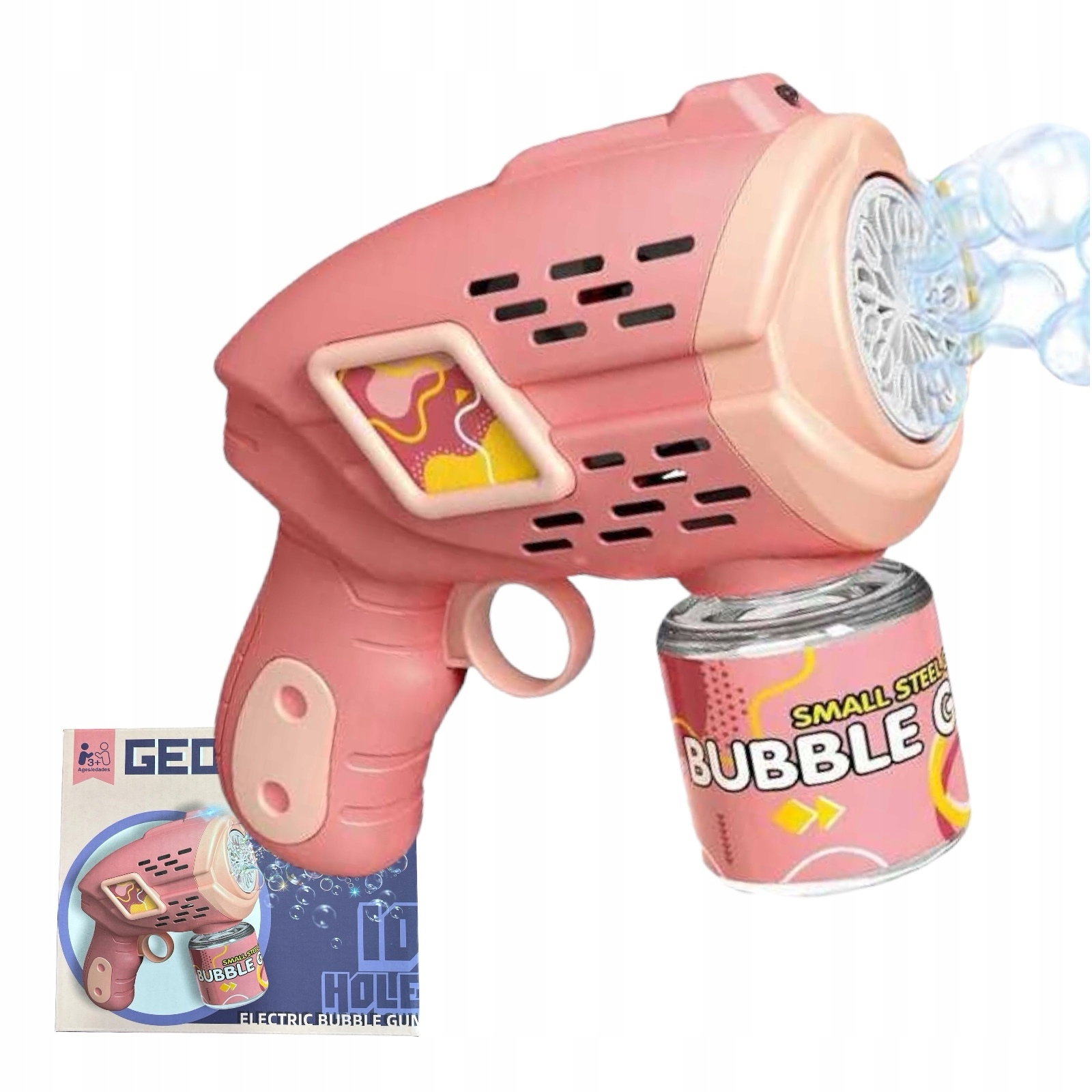 Pistolet do Robienia Baniek Automatycznie Pobiera Płyn Na Baterie + PŁYN