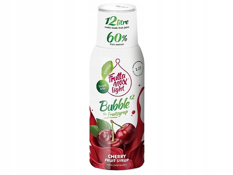 

Syrop Fruttamax Light Wiśnia 500 ml bez cukru
