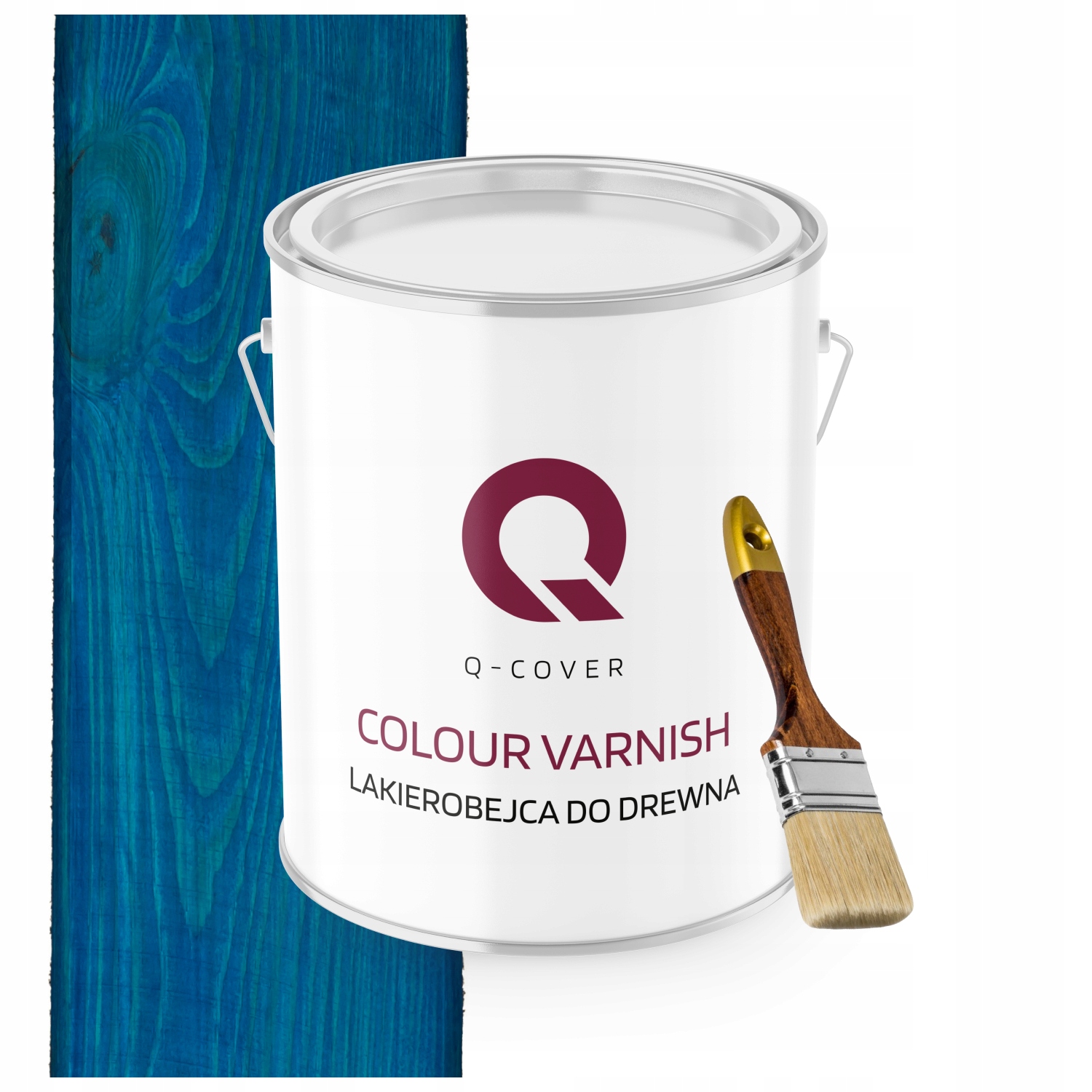 Lakovník Na Dřevěné Prvky Výkonný Modrý Satén 2,5L Dárek