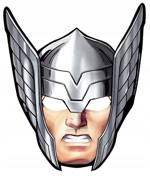 Maski Papierowe AVENGERS Hulk Thor IronMan Urodziny Party 6szt. Marka Procos