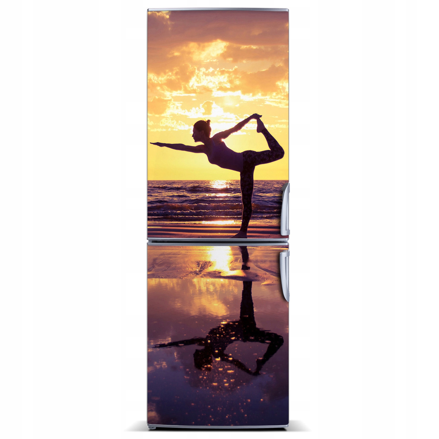 

Skin Mata magnetyczna na lodówkę Joga na plaży XL