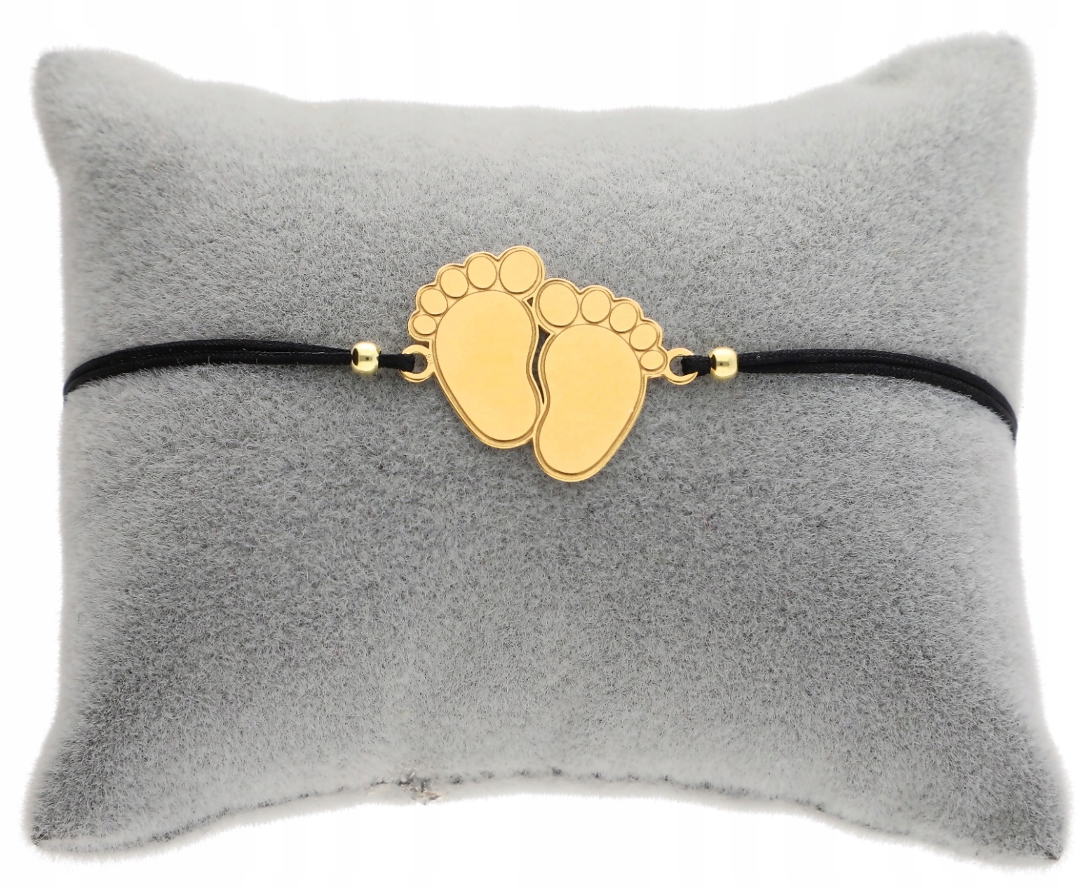 Zlatý provázkový náramek na dětské nohy Gravírování Bonus Stříbro 925