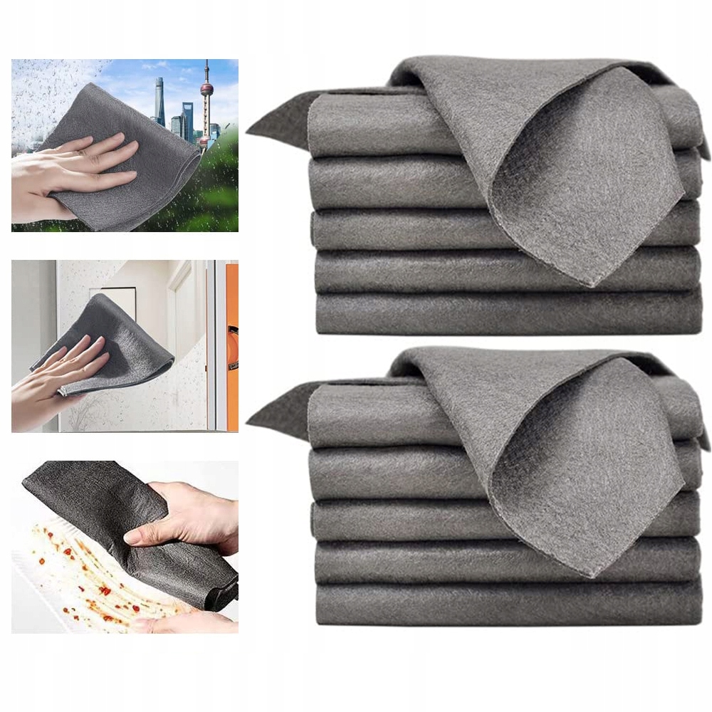 6x Magiczna Ściereczka zagęszczona chłonna większym 30x40 6pcs