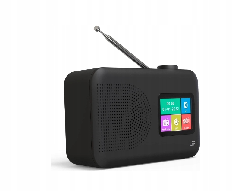 Radio Dab+ Fm Bluetooth Lff LDR101-EU LCD Budzik Przenośne Led