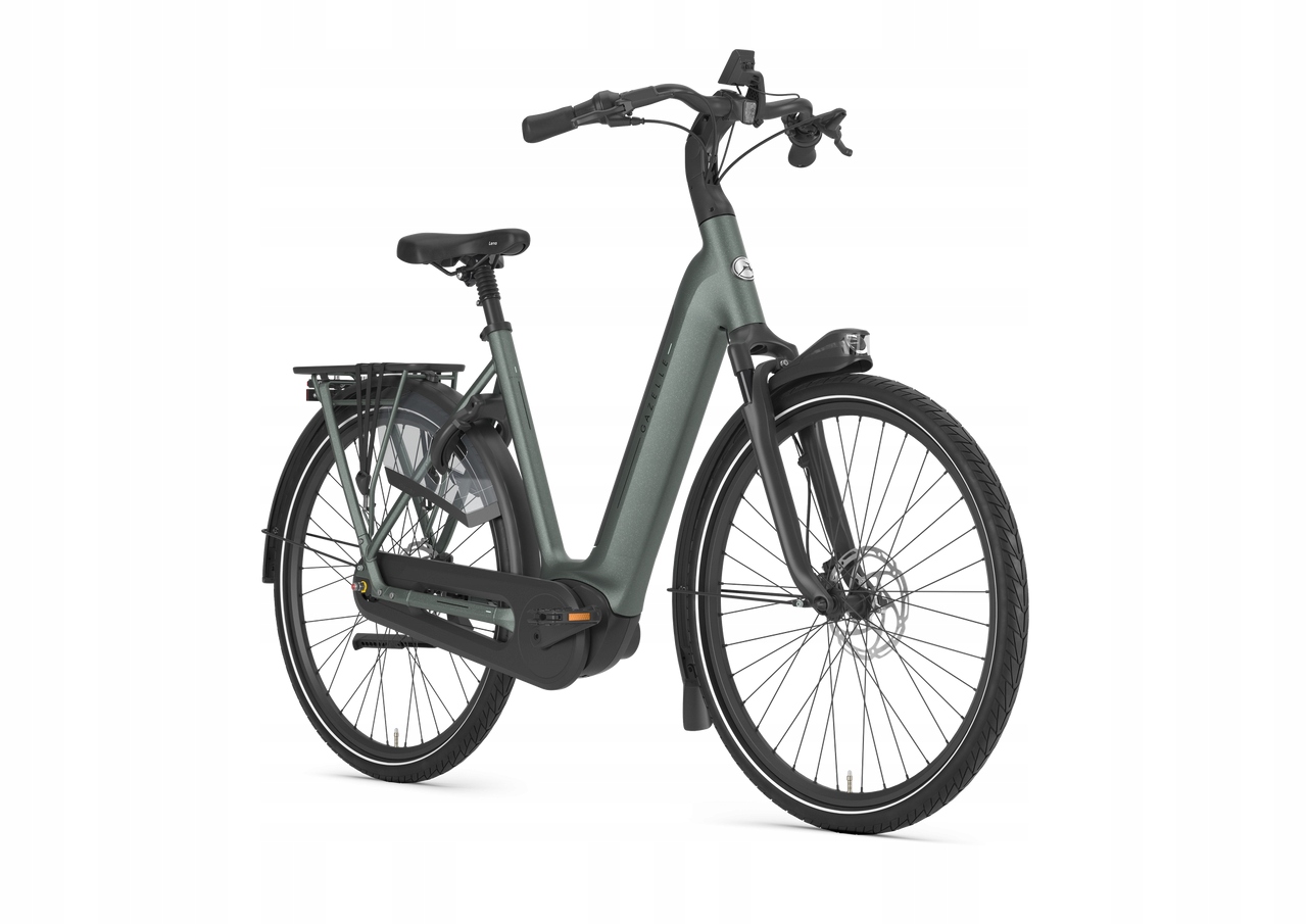Rower elektryczny premium Gazelle Grenoble C8+ L53 600 Wh twilight green