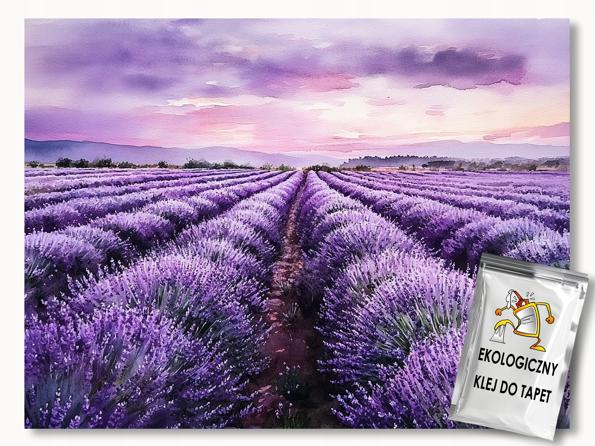 Fototapeta Flizelina Krajina Pole Louka Levandule Květy Fialová 254x184 130g
