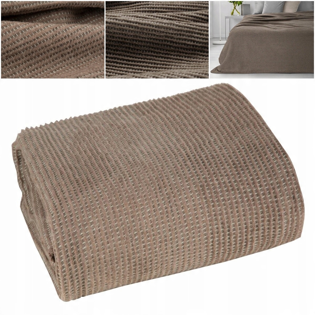 

Koc Narzuta Amber 200x220 Boho Bawełna-Akryl