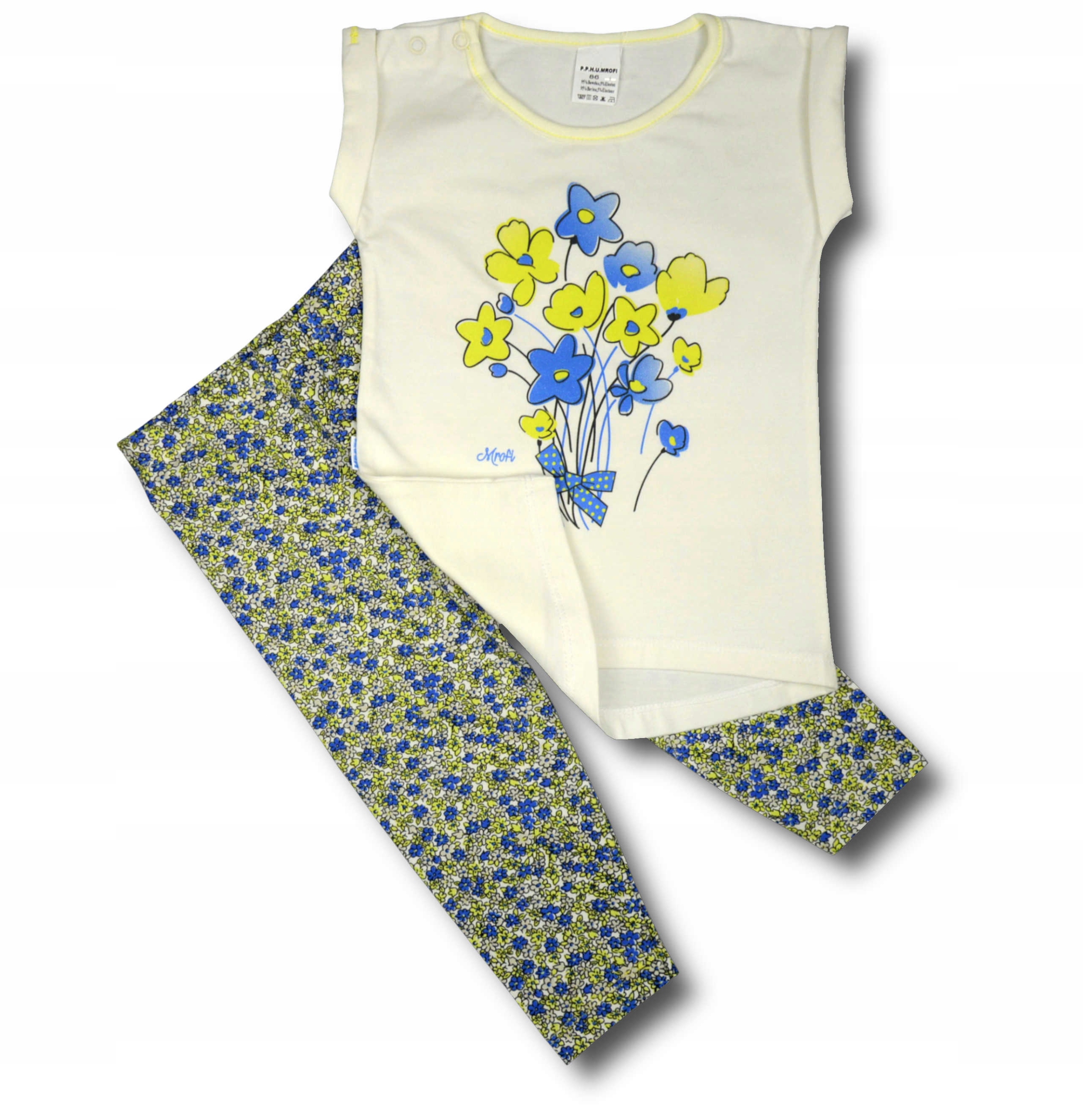 

Letni Komplet dziewczęcy Bluzka + Legginsy 86