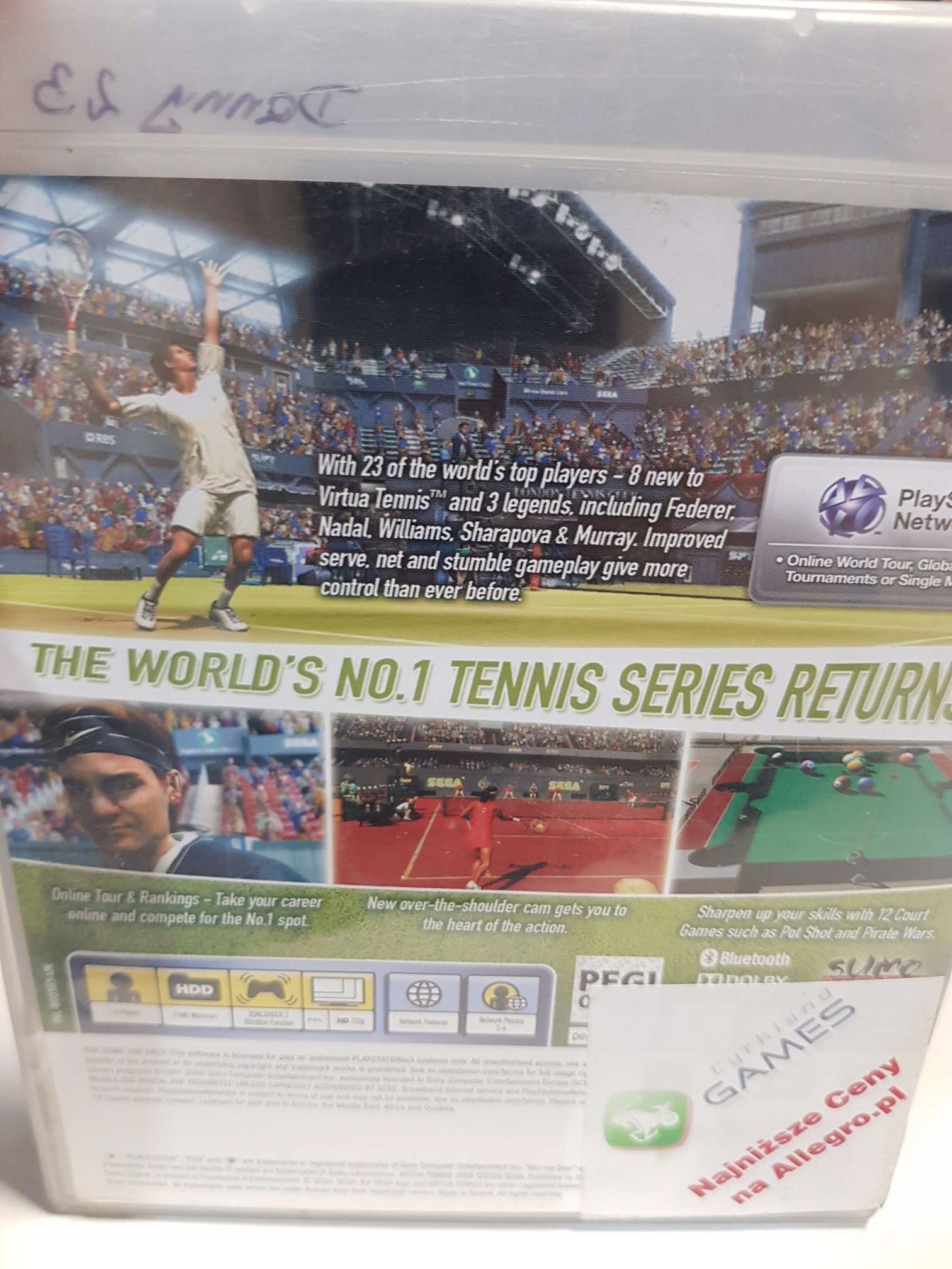 GRA PS3 VIRTUA TENNIS 2009 Tytuł Virtua Tennis 2009