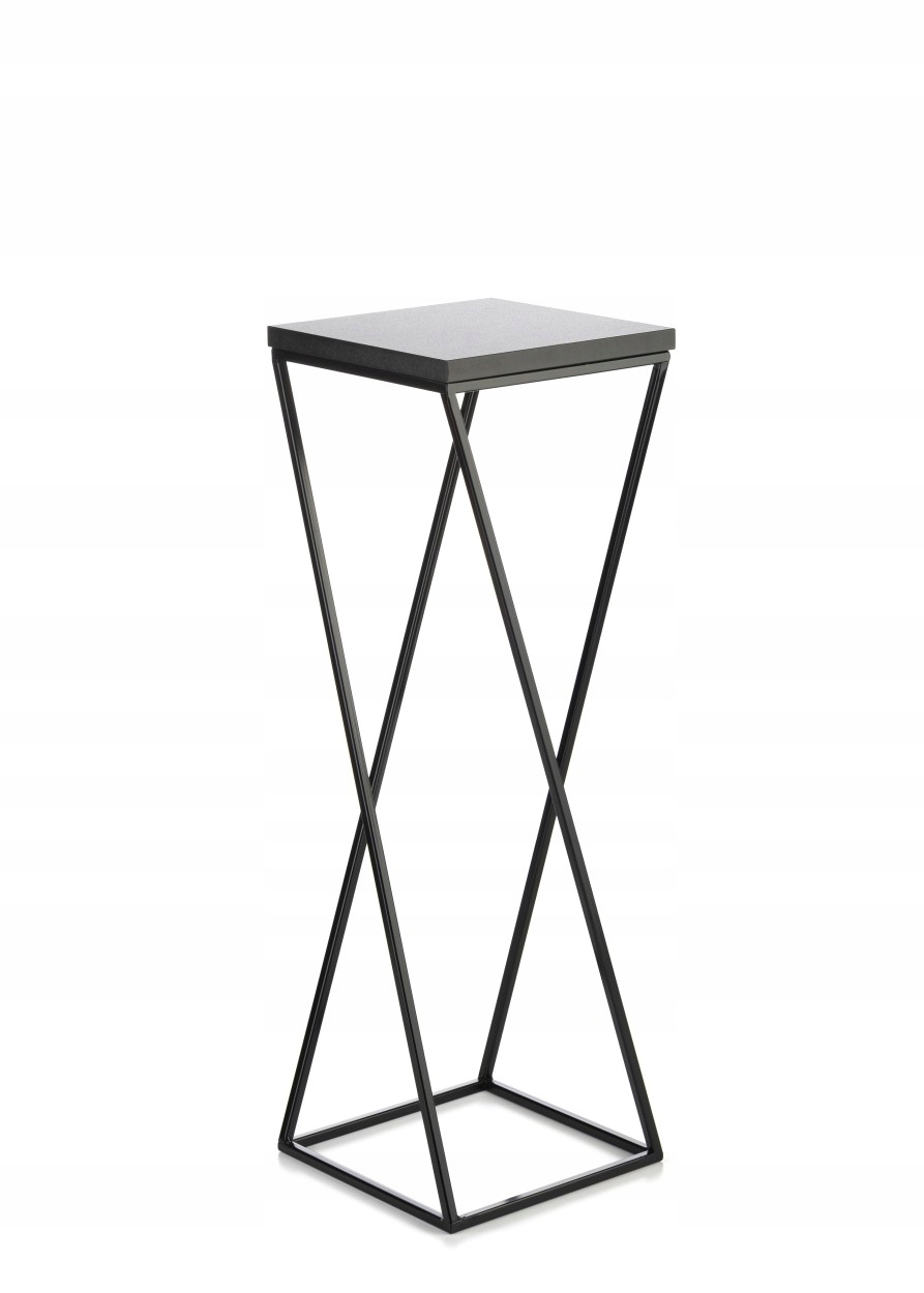 KWIETNIK STOJAK NA KWIATY STOJĄCY 70CM CZARNY LOFT Stan opakowania oryginalne