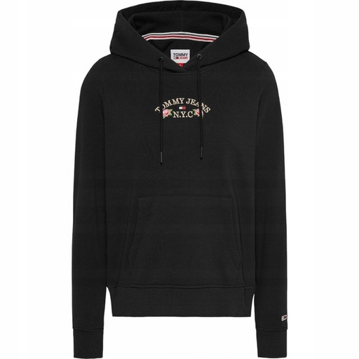 Tommy Hilfiger Mikina S Kapucí Tjw Reg Floral Hoodie Černá vel. S