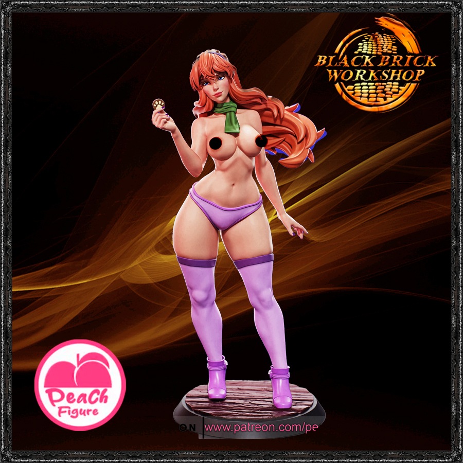 Daphne Nebarvená Broskev Figurka Měřítko 1/9 (200mm) (nsfw) 3D Tisk