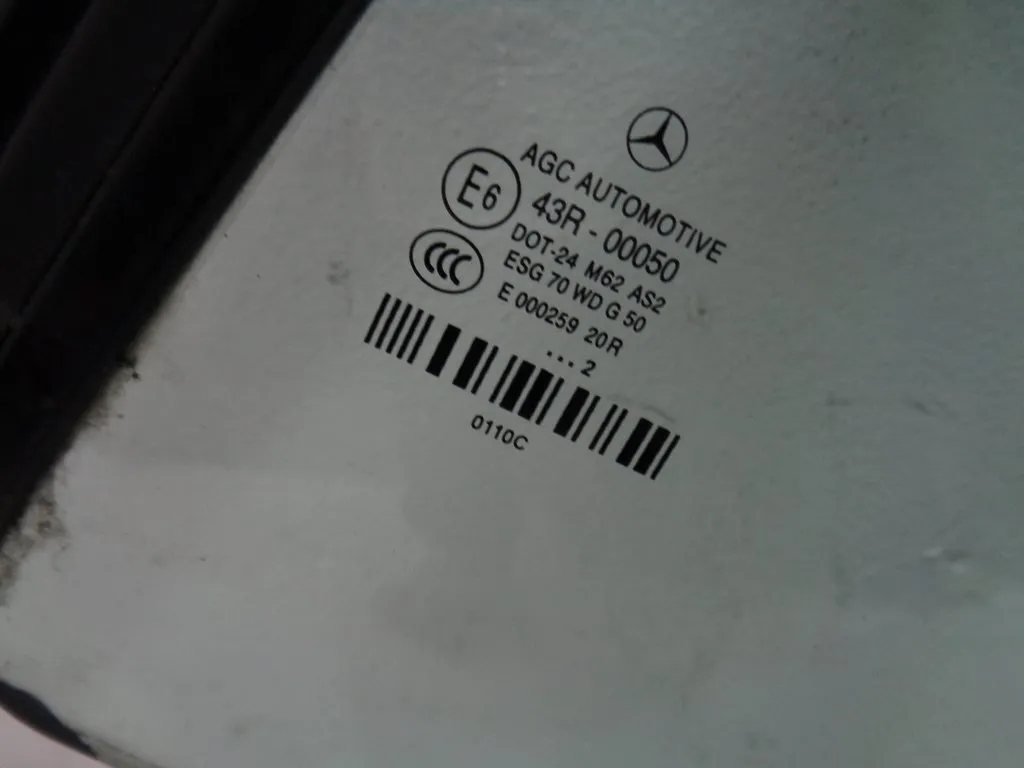 MERCEDES W207 C207 COUPE window left rear part 12r