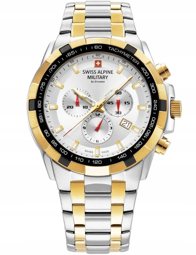 Nové Originální Hodinky Swiss Alpine Military Star Fighter Chrono 7043.914