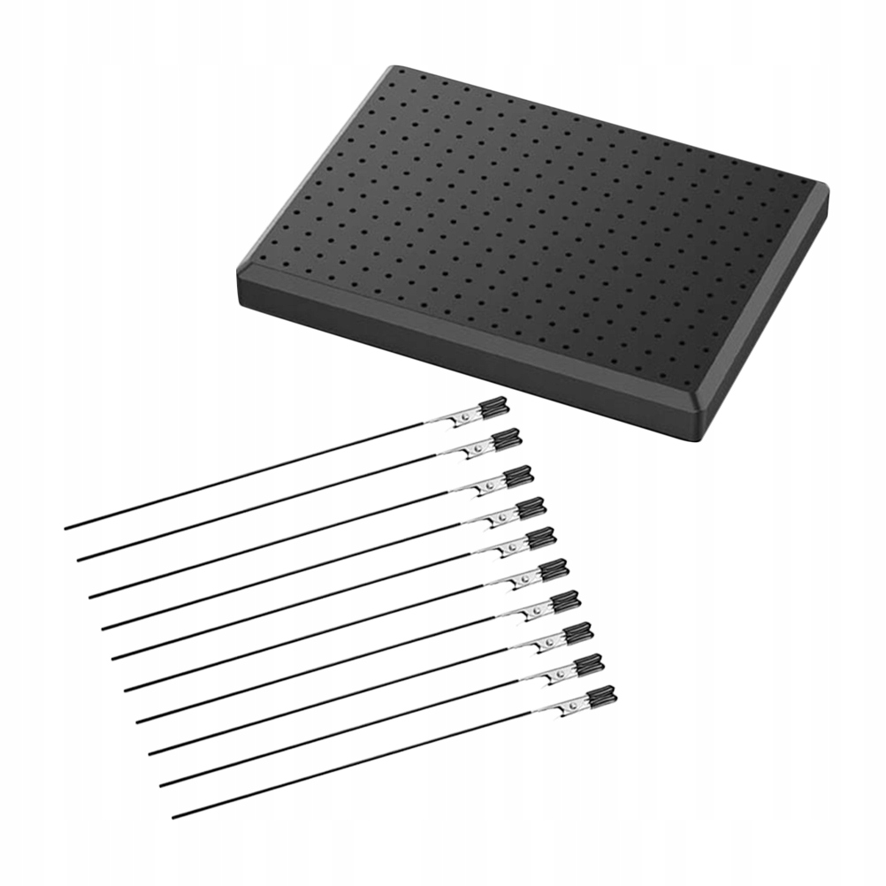 ZESTAW CZARNYCH KLIPSÓW PLASTIKOWO-METALOWYCH DO MALOWANIA MODELI