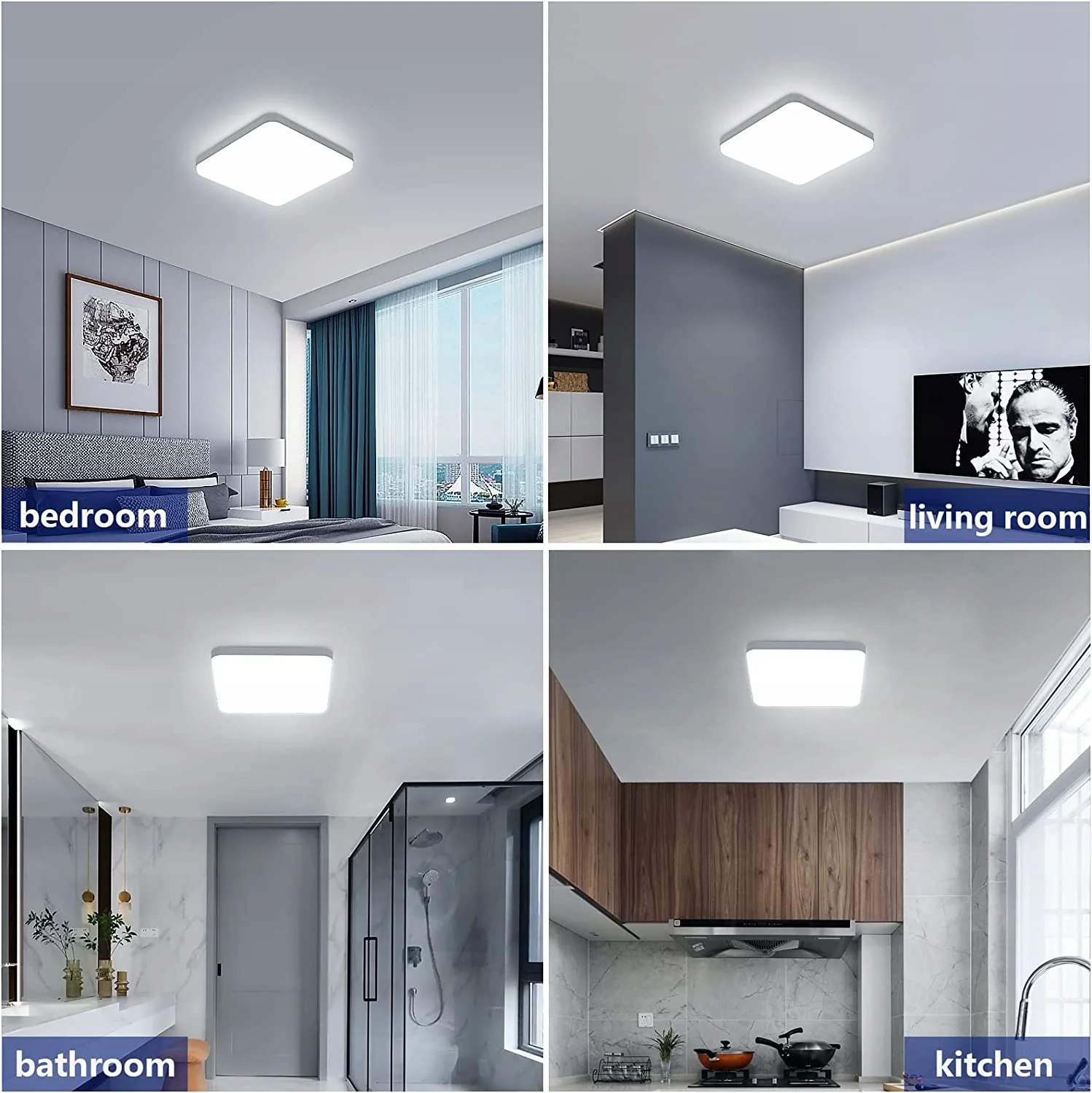 LAMPA SUFITOWA LED LAMPA PLAFON ŁAZIENKOWA NOWOCZESNA 6000K NOWOCZESNA IP54 Stan opakowania oryginalne