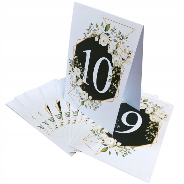 

Numerki Numery Na Stół Ślub Wesele Ślub 10 szt.