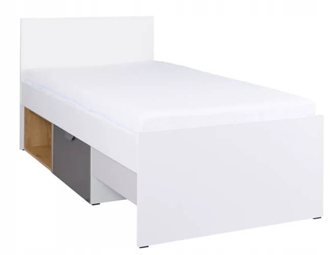 ŁÓŻKO 90CM MŁODZIEŻOWE Z SZUFLADĄ JOKER 15