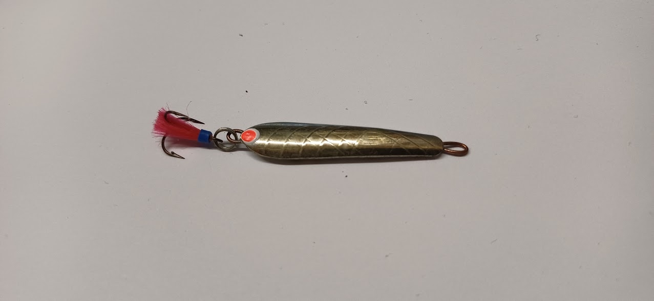 Błystka podlodowa Adaś Nr.1 3g kotwica Silver 2