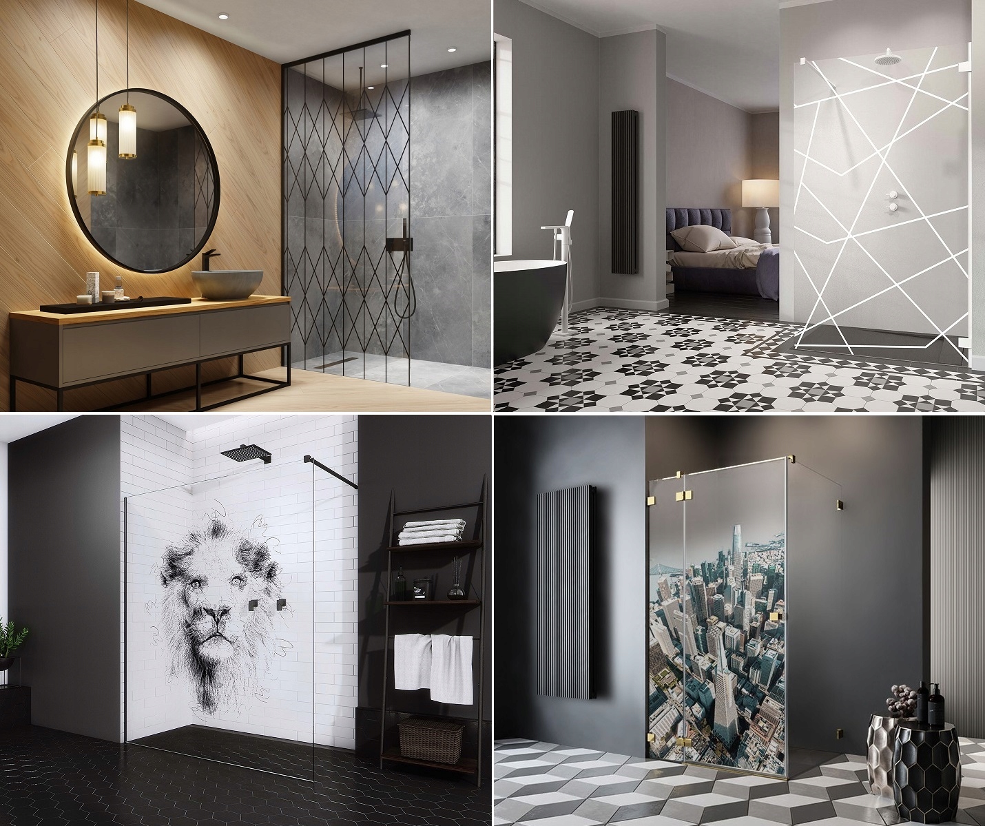 Modo New II Walk-in ścianka 100x200 RADAWAY Linia Modo New II