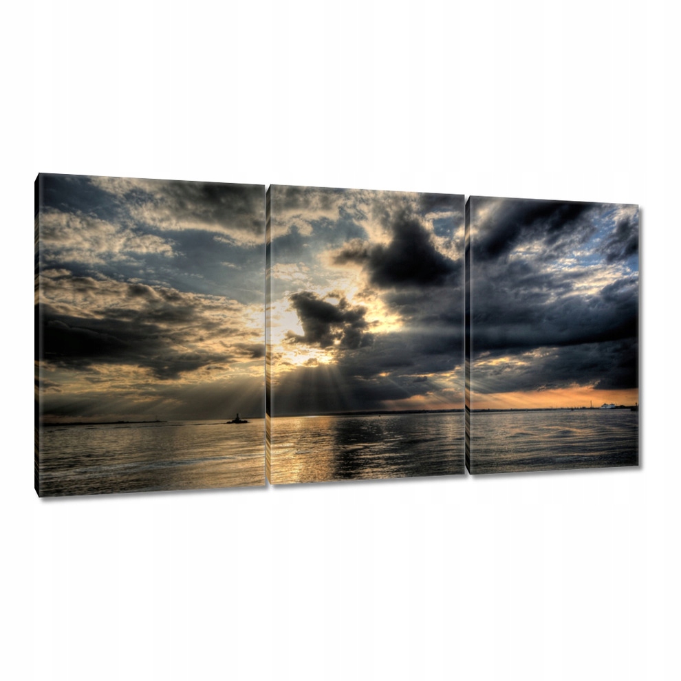 

Obrazy 120x60 Zachód słońca wśród chmur