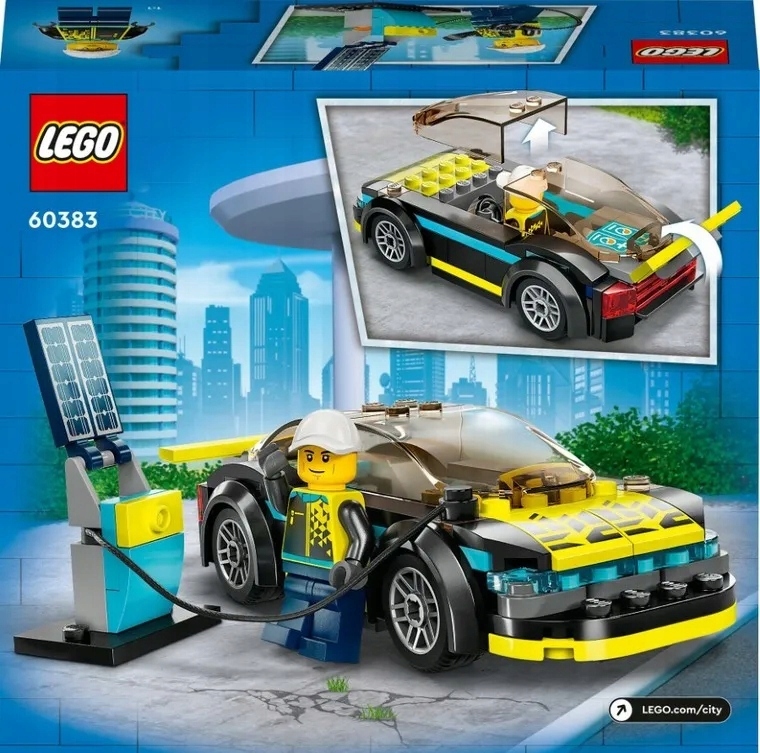 LEGO City 60312 Samochód Policja Auto Radiowóz+ 60383 Elektryczny samochód Nazwa zestawu Radiowóz
