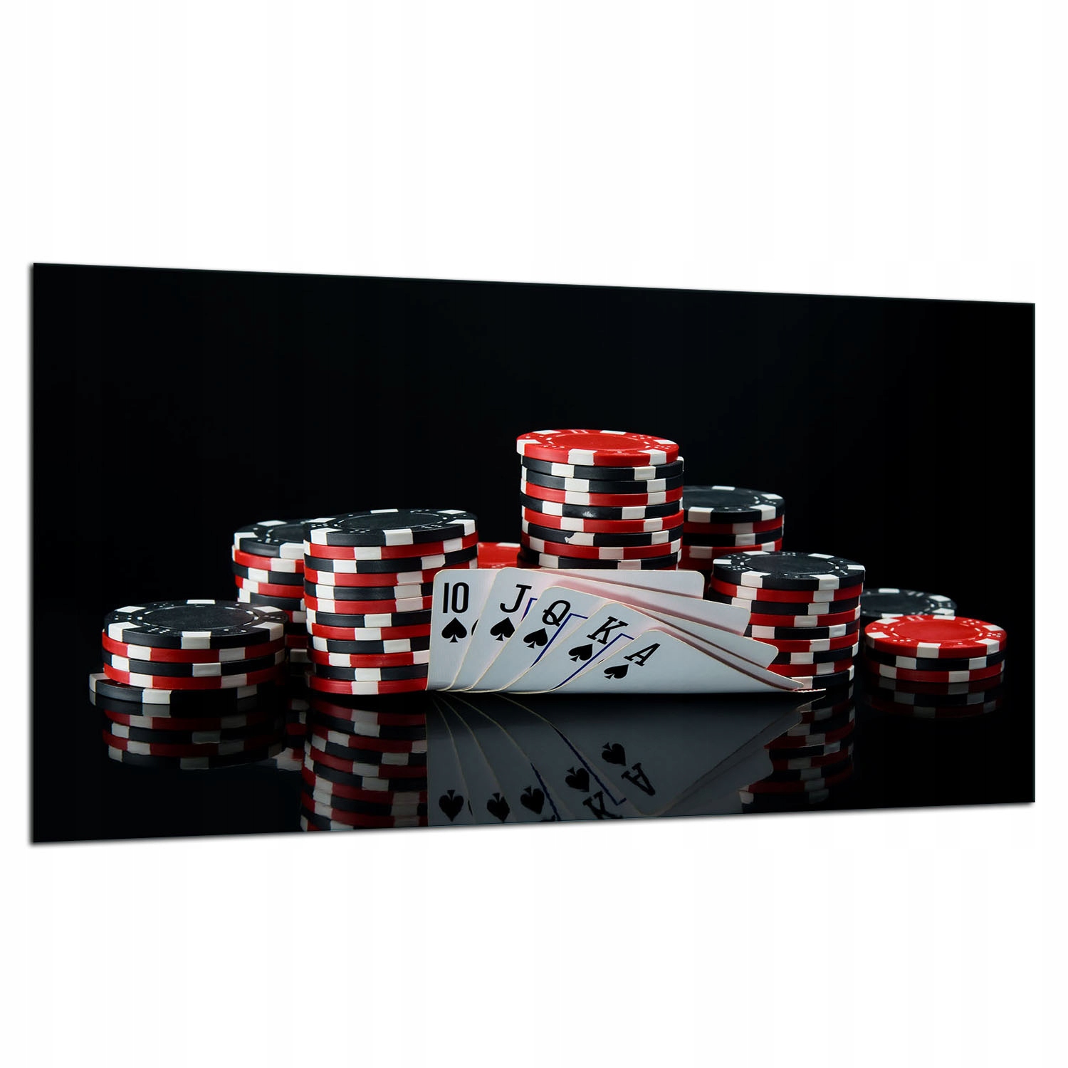 Skleněná Ochranná Deska Na Sporák 90X52 Poker Kalené Sklo 7v1