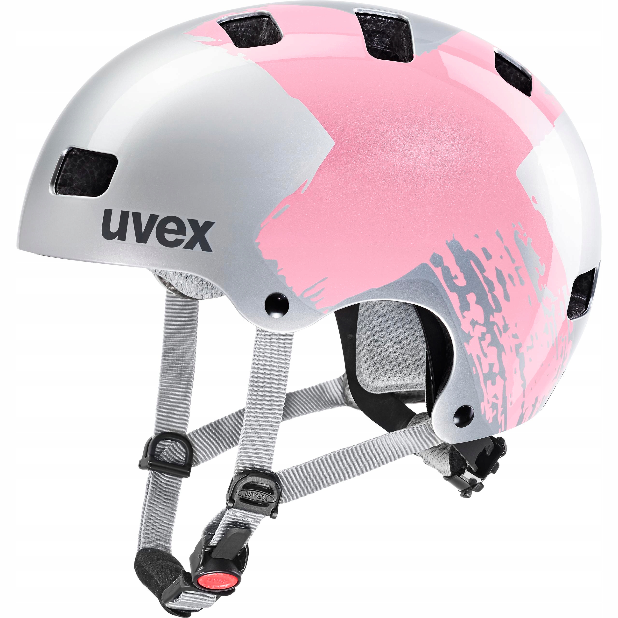 Uvex Kask Kid 3 dziecięcy srebrno-różowy Silver Rose 51-55 cm
