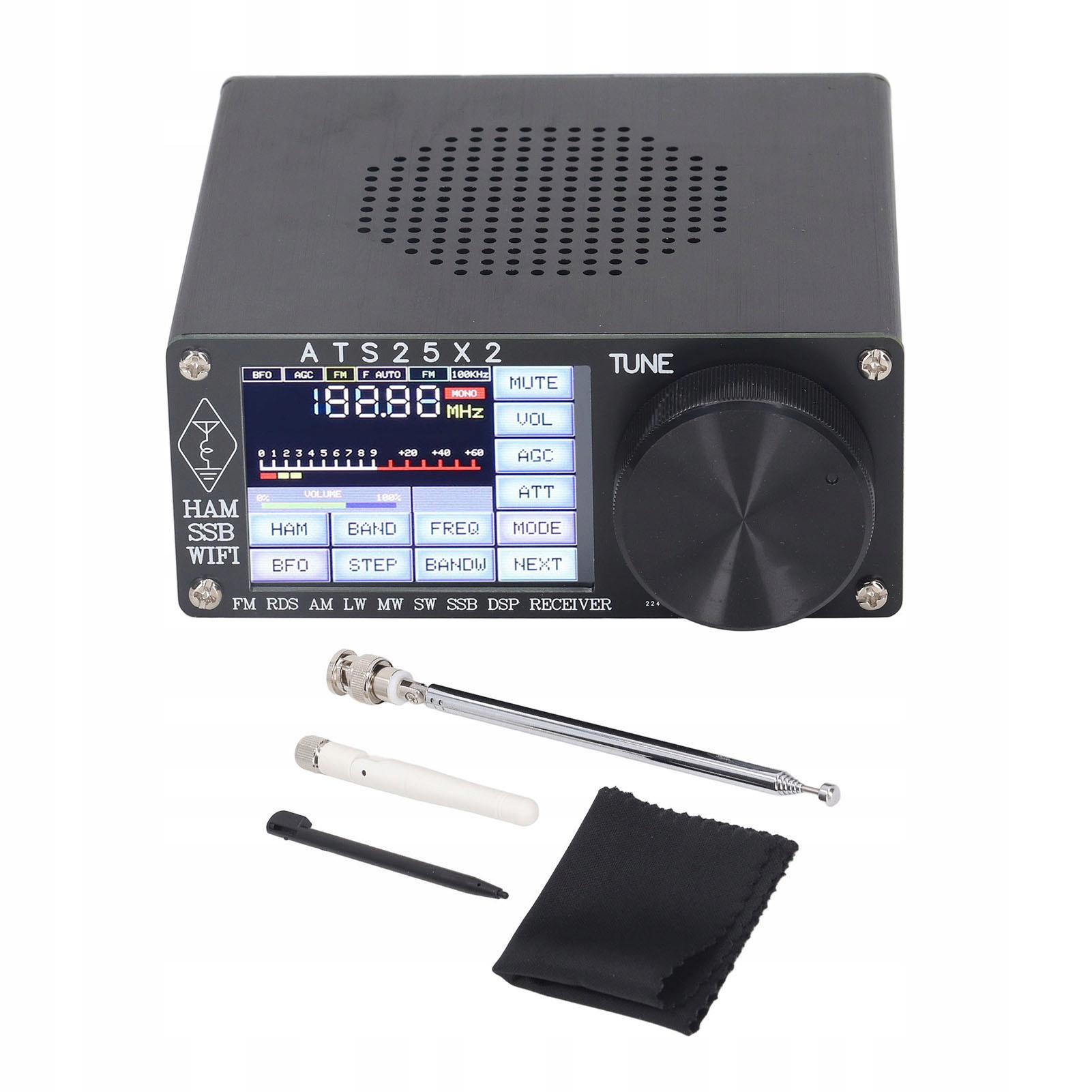 Plnopásmový Rádiový Prijímač Dsp Prenosný ATS25X2 Dsp 2,4