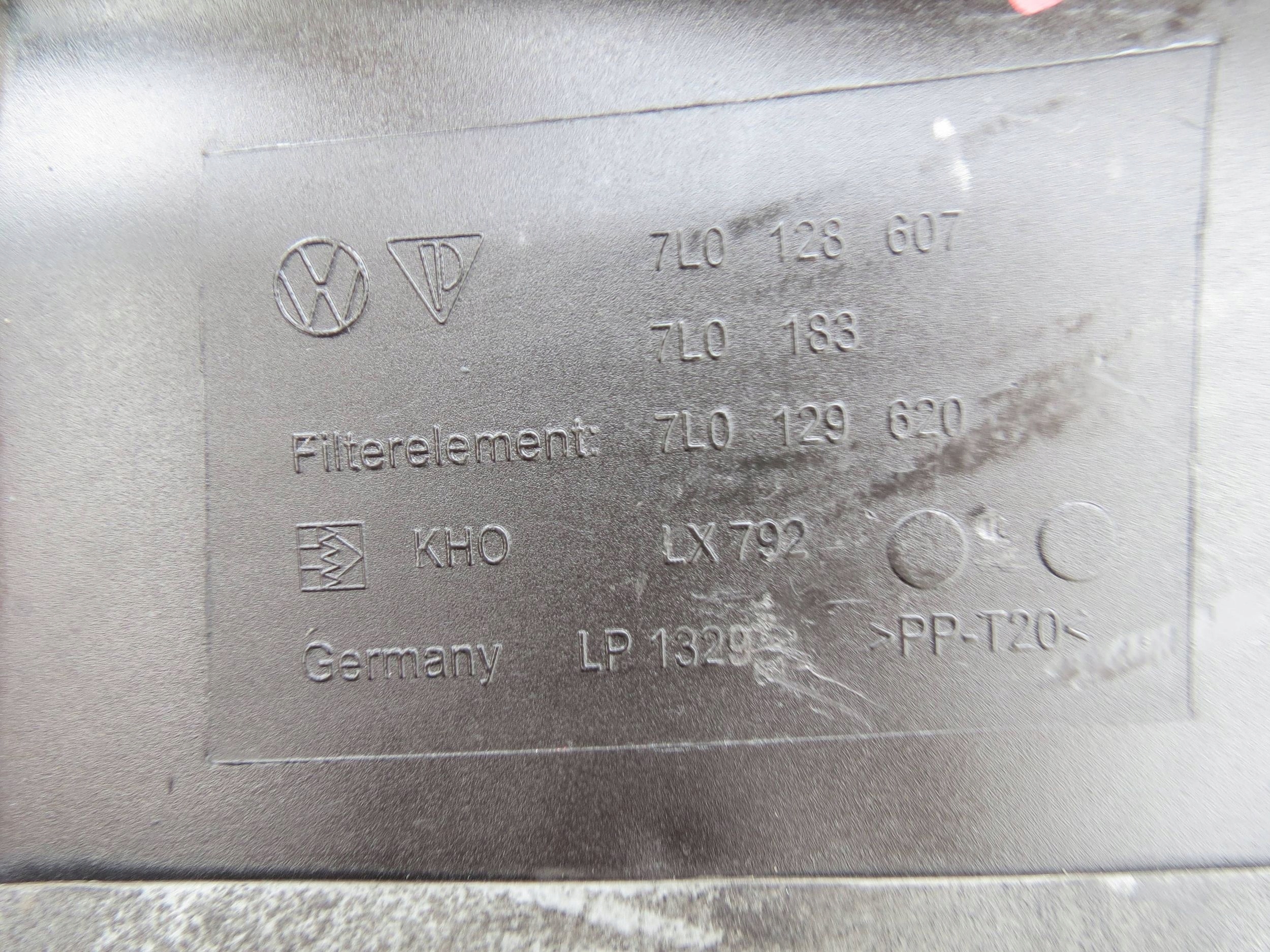 Gehäuse filter luft PORSCHE CAYENNE und 4.5 V8 7L5 9PA 9845595