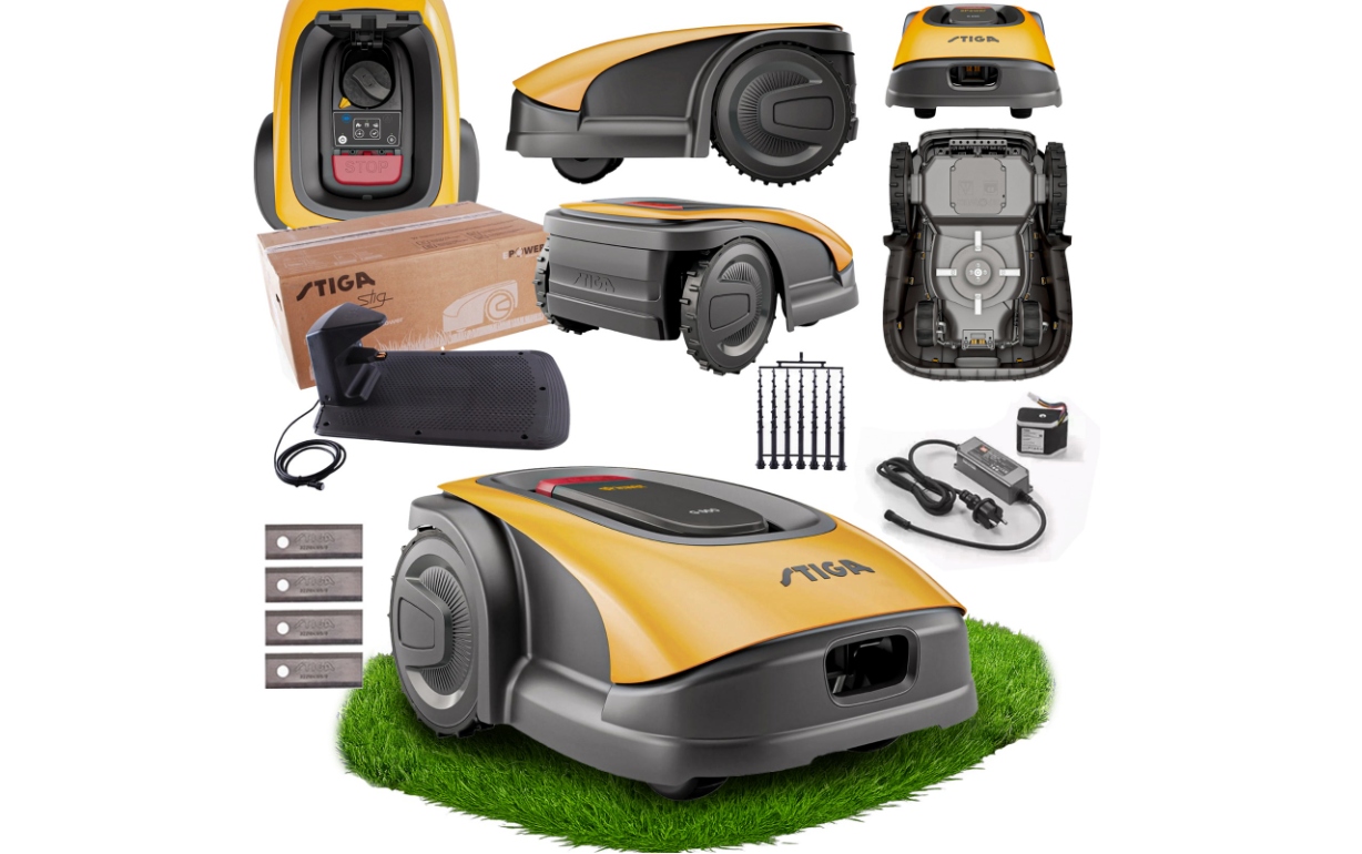 Robotická sekačka Stiga Stig 600 Bluetooth na trávy 25,2 V