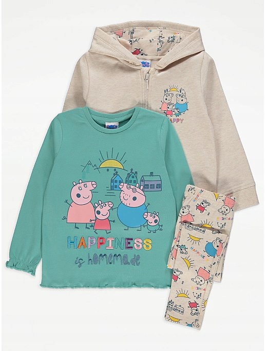 

GEORGE_86-92_3 pack_bawełniany komplet_peppa pig