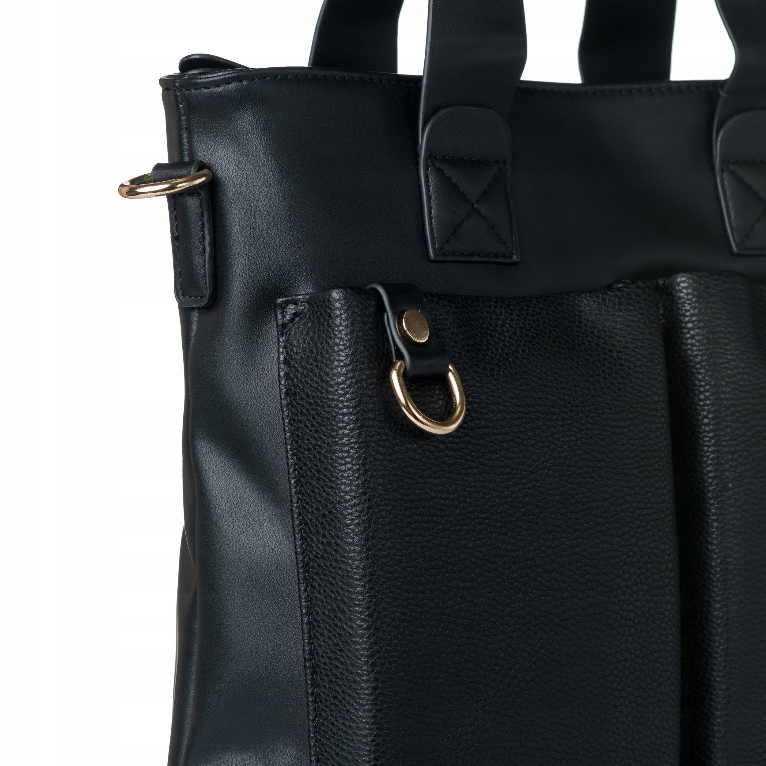 TOREBKA DUŻA POJEMNA Z KIESZENIAMI AKTÓWKA BIZNESOWA MONNARI Wzór dominujący geometryczny