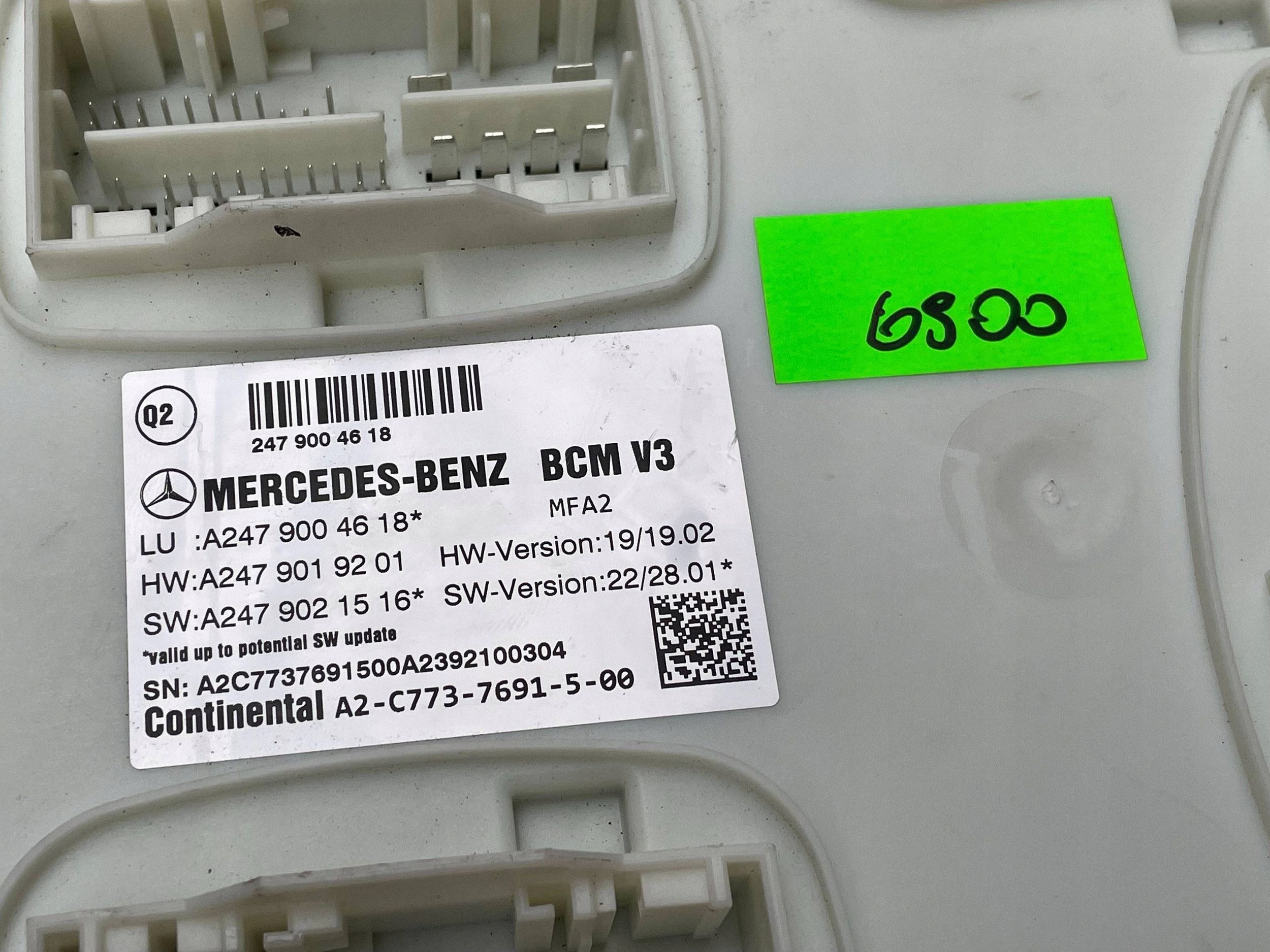 MERCEDES B W247 Unité commande confort BCM A2479004618 !J