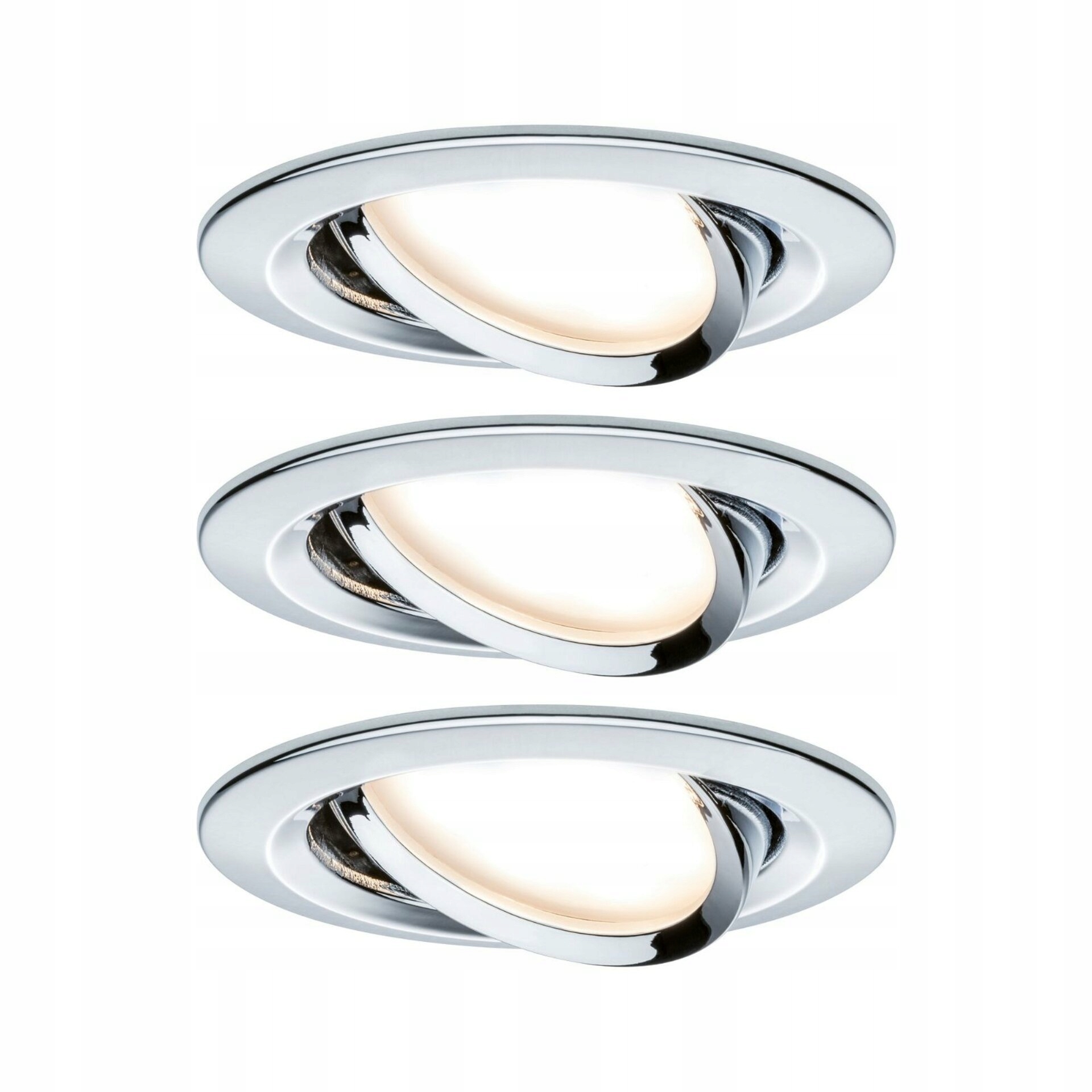 Paulmann Led vestavné svítidlo Nova 3x6,5W chrom výklopné, sada