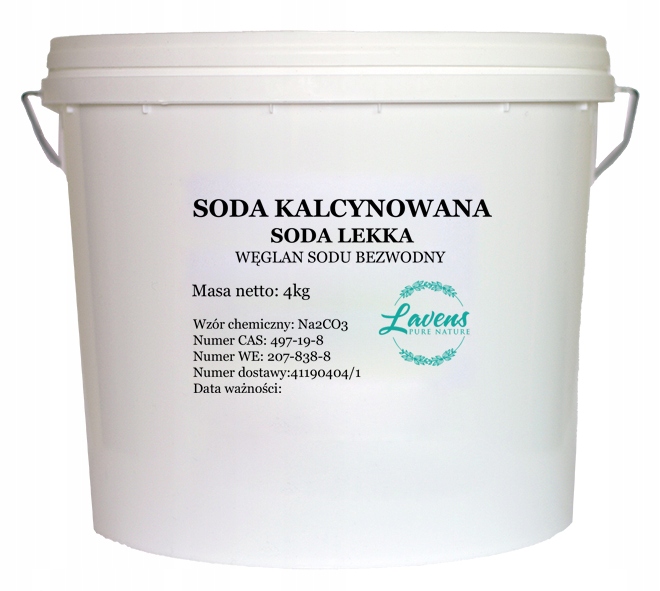 

Soda Kalcynowana Lekka, Węglan Sodu 4KG