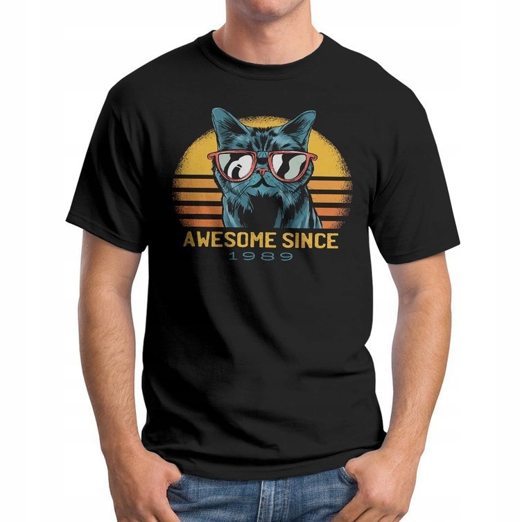 

Koszulka T-Shirt Cat Awesome Since 1989 M
