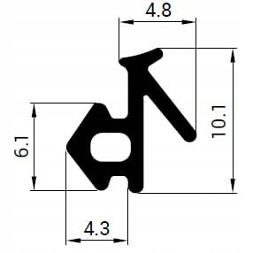 Uszczelka do okna PCV S-834 VEKA PREMIUM GASKET EAN (GTIN) 4251720101690