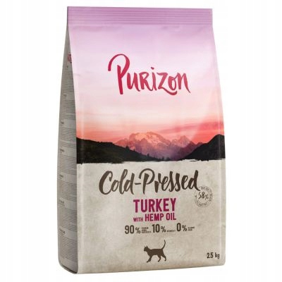 Sucha karma Purizon bezzbożowa indyk bio dla kotów 2,5 kg